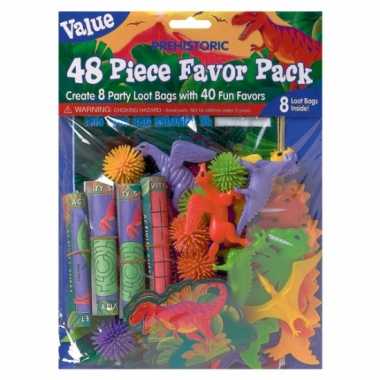 Dinosaurus grabbelton cadeautjes 48 stuks