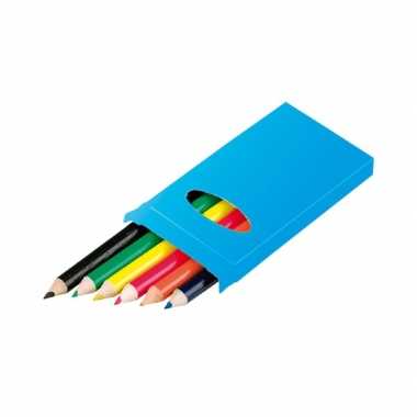 Grabbelton potloden 6 stuks gekleurd cadeautjes